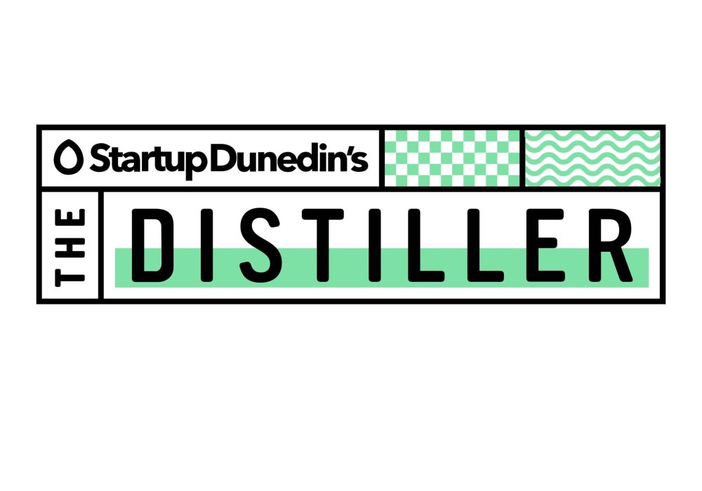 The distiller logo, a programme for founders in dunedin